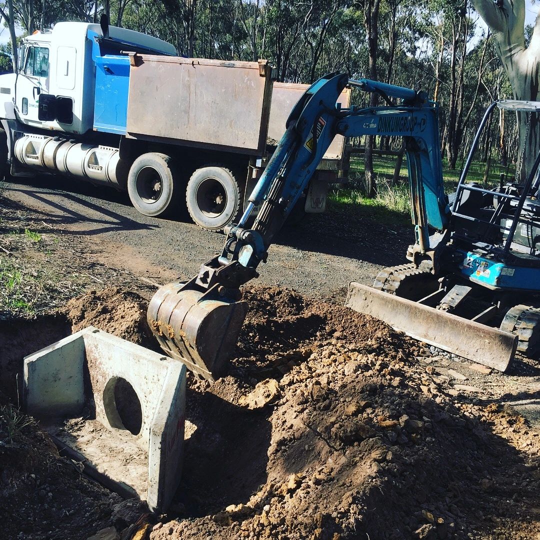Civil utilities underground pipe installation